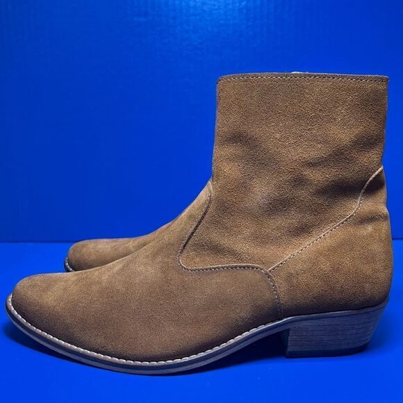 Shoe The Bear Mens Enzo Suede Chelsea Western Ankle Boot in Camel EU41/US8-8.5 - Picture 3 of 9